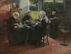 Постер Виллаерт Фердинант Lace-worksters at the Beguinage in Gand