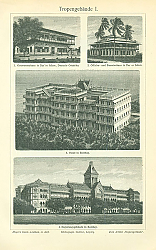 Постер Здания в тропиках I