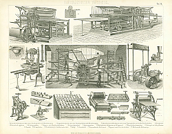 Постер Типографские станки 1