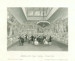 Постер Exhibition of the Royal Academy. - Private View