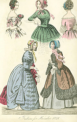 Постер Fashions for November 1846 №1 1 Постер Fashions for November 1846 №1 1