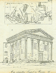 Постер Ein romischer Tempel in Vienne