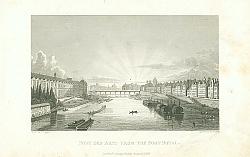 Постер Pont des Arts from Pont Royal