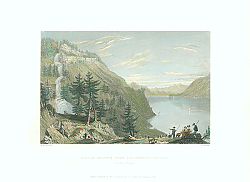 Постер Lake of Brientz with the Giesbach Cascade (Canton Berne) Постер Lake of Brientz with the Giesbach Cascade (Canton Berne)