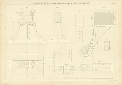 Постер Projections of a Standard and of a Hanging Bracket Постер Projections of a Standard and of a Hanging Bracket