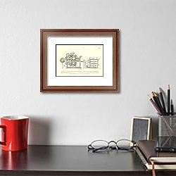 «Printing. Ingram Rotary Machine for Illustrated Newspapers» в интерьере в стиле лофт над столом «Printing. Ingram Rotary Machine for Illustrated Newspapers» в интерьере в стиле лофт над столом