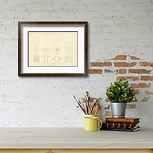 «Elementary Examples of Mechanical Drawing» в интерьере с кирпичными стенами «Elementary Examples of Mechanical Drawing» в интерьере с кирпичными стенами