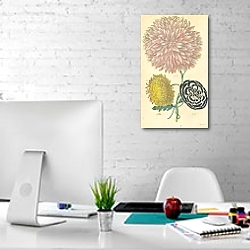 «Dahlia» в интерьере офиса в белом цвете