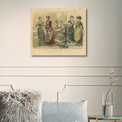 «November, 1884. Grandma and Her Daughters» в интерьере офиса в белом цвете «November, 1884. Grandma and Her Daughters» в интерьере офиса в белом цвете