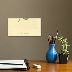 «Sowerby Ботаника №11» в интерьере кабинета с бежевыми стенами