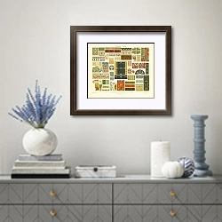 «Ornamente I (Altertum) 1» в интерьере над комодом