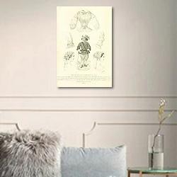 «Magasin Des Demoiselles №2» в интерьере комнаты с белыми стенами