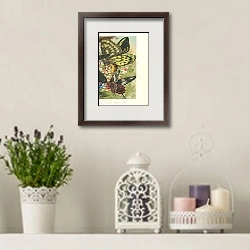 «Бабочки 3» в интерьере комнаты с лавандовыми свечами