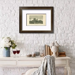 «Lamphey Palace, Pembrokeshire» в интерьере комнаты с белым столом