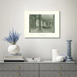 «The Bank Parlour. Court of the Govenor and Company 1» в интерьере над комодом