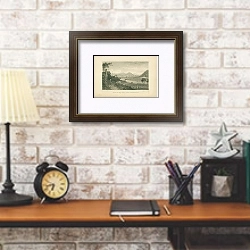 «Vale of the Towy, Near Caermarthen» в интерьере в стиле лофт над столом