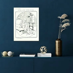 «Du Caeur au Front: Fragment de Lettere 1» в интерьере синей комнаты