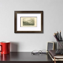 «Cader Idris, Three Miles From Barmouth, Merionethshire» в интерьере кабинета над столом