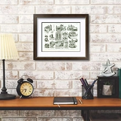 «Турбины 1» в интерьере в стиле лофт над столом