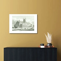 «St.Johns Church, Holloway» в интерьере в черно-золотом цвете