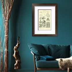 «Turbinen» в интерьере бирюзовой комнаты