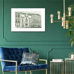 «Egyptian Hall, Piccadilly» в интерьере изумрудной комнаты