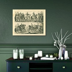 «Римские офицеры и солдаты» в интерьере зеленой комнаты