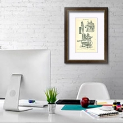 «Kuvertmaschinen» в интерьере офиса в белом цвете