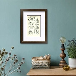 «Telegraphie und Signale der Naturvolker» в интерьере комнаты со старинной лампой