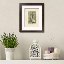 «The Mihrab of the Mosque of Suleimanie» в интерьере комнаты с лавандовыми свечами