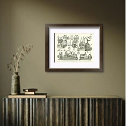 «Роторные машины 1» в интерьере с деревянными деталями