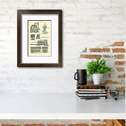 «Brotbackerei» в интерьере с кирпичной стеной