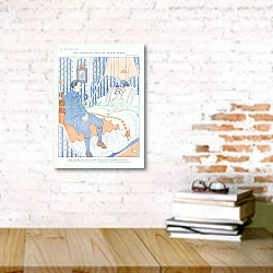 «Une Marraine Dans de Beaux Draps! 1» в интерьере офиса с кирпичными стенами