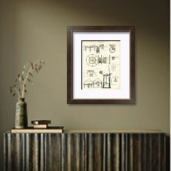 «Agriculture. Thrashing Mills» в интерьере с деревянными деталями