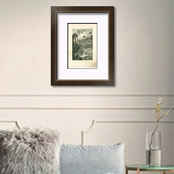 «Cascade at Aberdillis, Vale of Neath, Glamorganshire» в интерьере комнаты с белыми стенами