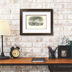 «Бомбардировка Све́аборга 1» в интерьере в стиле лофт над столом