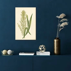 «Poa Aquanica 1» в интерьере синей комнаты