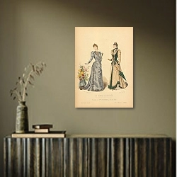 «La Mode Illustre #8 1» в интерьере с деревянными деталями