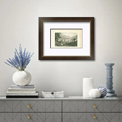 «Tintern Abbey, Monmouthshire» в интерьере над комодом