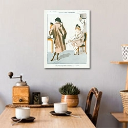 «Candidatures Feministes 1» в интерьере кухни в стиле ретро