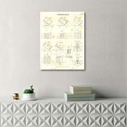 «Perspective №5» в интерьере комнаты с белым резным комодом