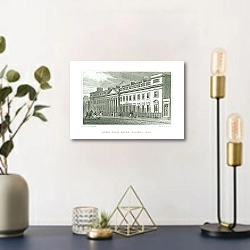 «Royal York Baths, Regents Park» в интерьере комнаты с золотыми деталями