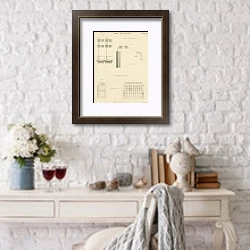 «Agriculture. Perspective View of Farm Offices» в интерьере комнаты с белым столом