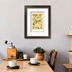 «Obstbaume und andre Gartennutzpflanzen 1» в интерьере кухни в стиле ретро