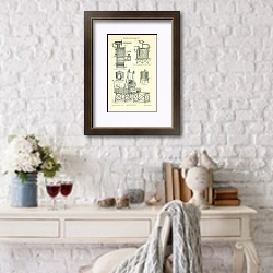 «Milchbearbeitungsgerate» в интерьере комнаты с белым столом