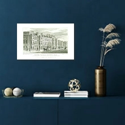 «Ulster Terrace, Regents Park» в интерьере синей комнаты