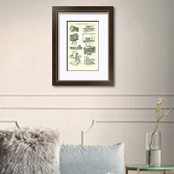 «Photographische Apparate IV 1» в интерьере комнаты с белыми стенами