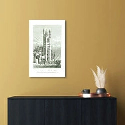 «St. Lukes Church, Chelsea» в интерьере в черно-золотом цвете