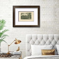 «Powis Castle 4» в интерьере спальни с золотыми деталями