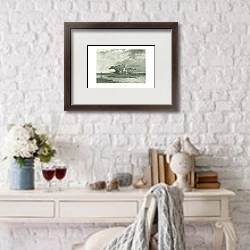 «Racing №2» в интерьере комнаты с белым столом